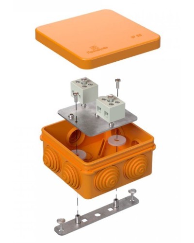 Коробка огнестойкая 40-0210-FR6.0-4 Е15-Е120 80х80х40. Коробка огнестойкая для открытой установки. Промрукав в Обнинске