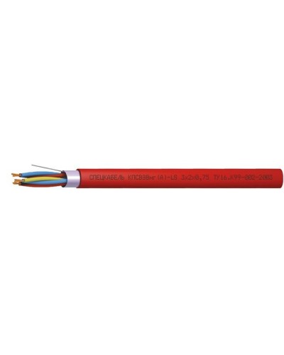 КПСВЭВнг(А)-LS 3х2х0,75 (Спецкабель). Кабель симметричный для систем сигнализации и управления, групповой прокладки, с пониженным дымо- и газовыделением. Спецкабель в Обнинске