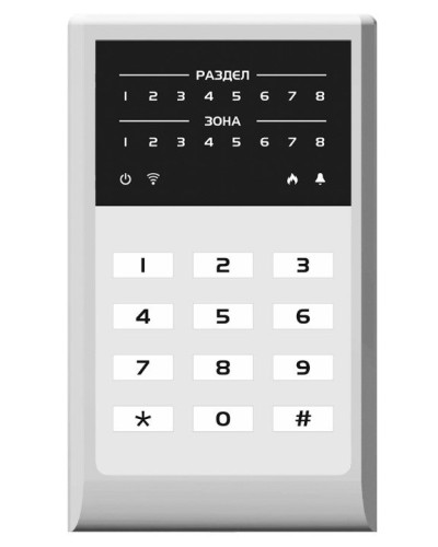 МИРАЖ-КД-04 (grey). Кнопочная кодовая панель. Стелс НПП в Обнинске